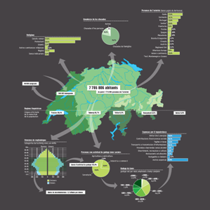 La Svizra en cifras e fatgs